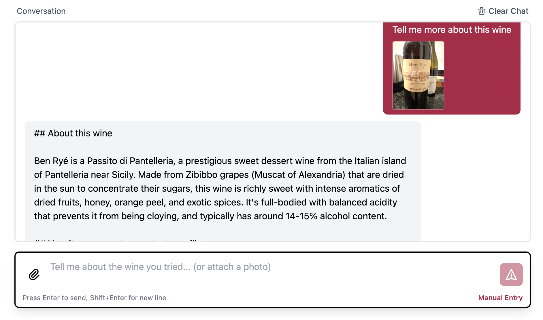 Pour Guide - AI wine discovery app